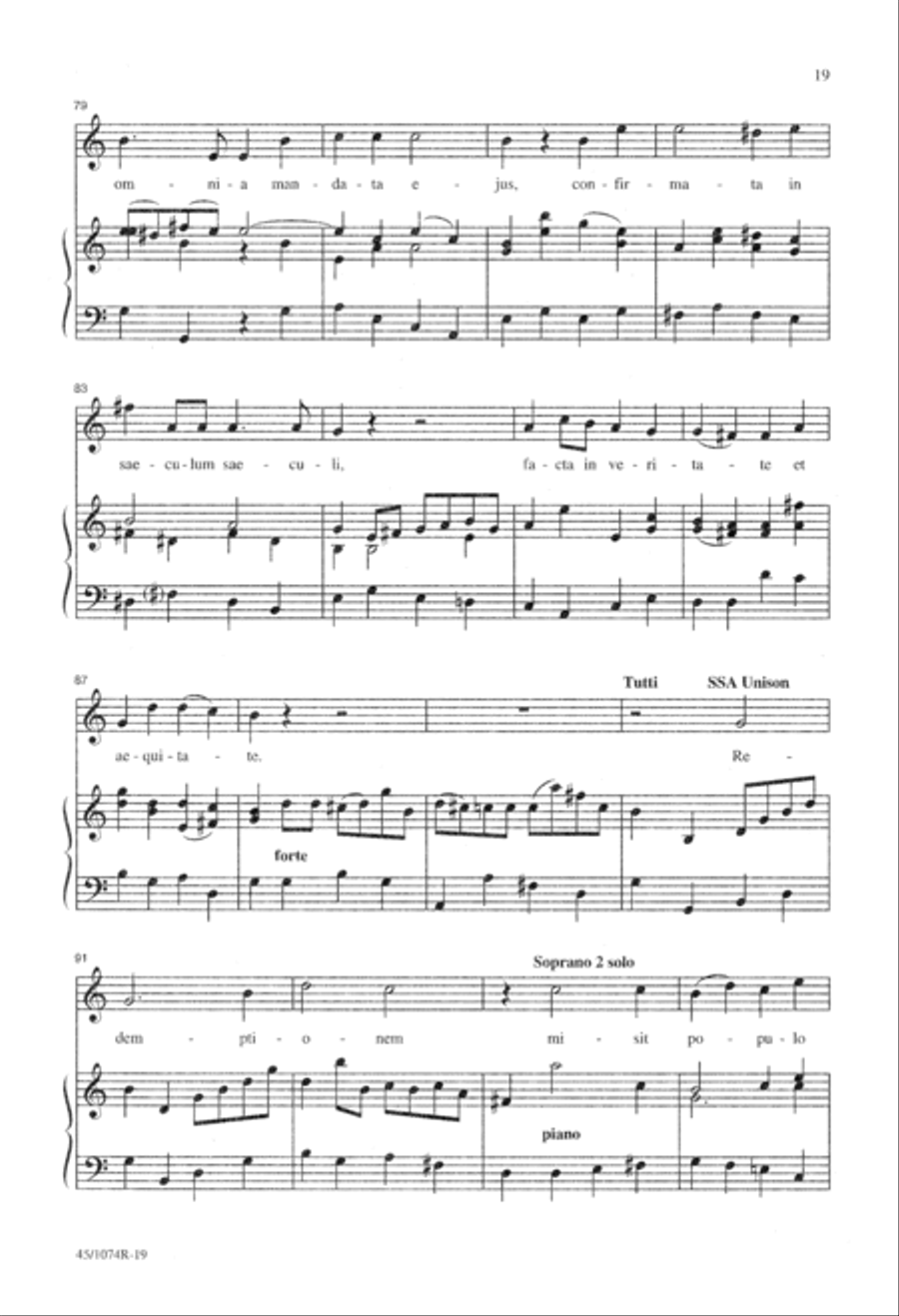 Vesperae Pro Festo Sancti Innocentium SSA scores gallery preview page 28