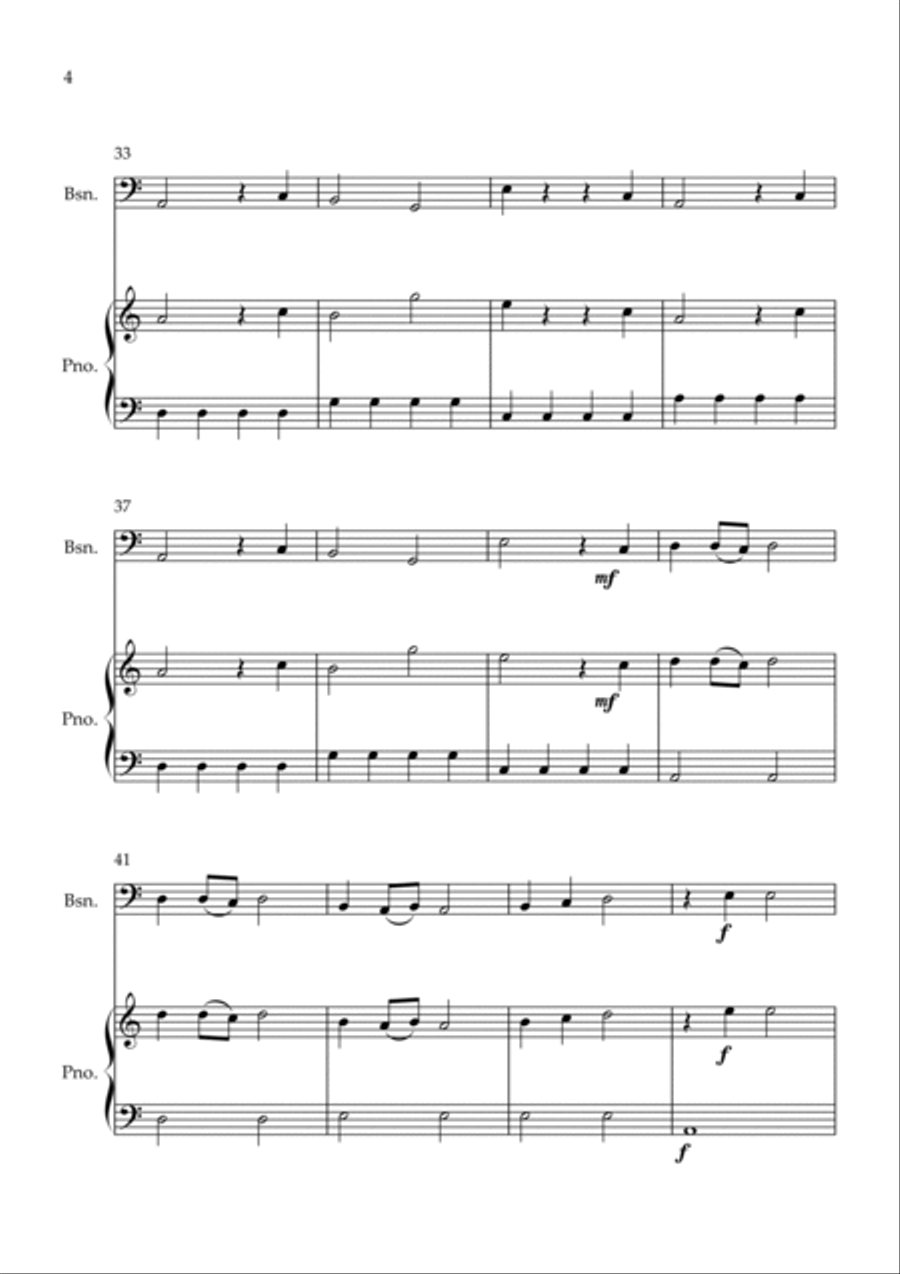 Flowers Bassoon scores gallery preview page 4
