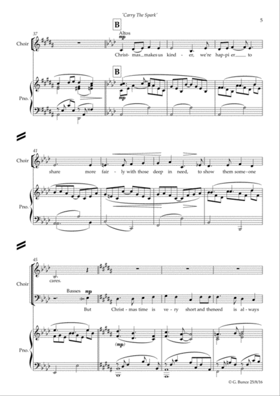 Carry The Spark 4-Part scores gallery preview page 5