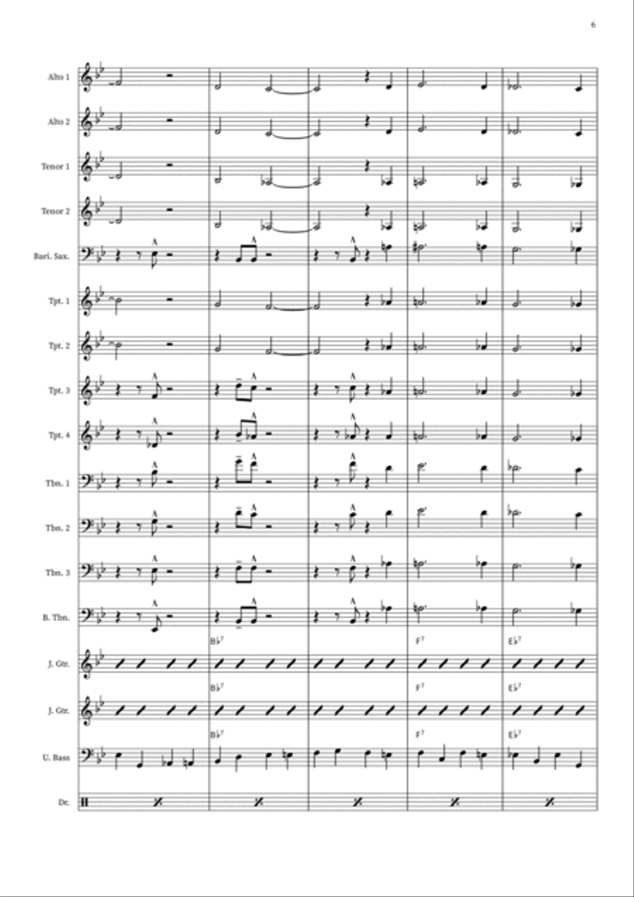 Freddie Freeloader Jazz Ensemble scores gallery preview page 6