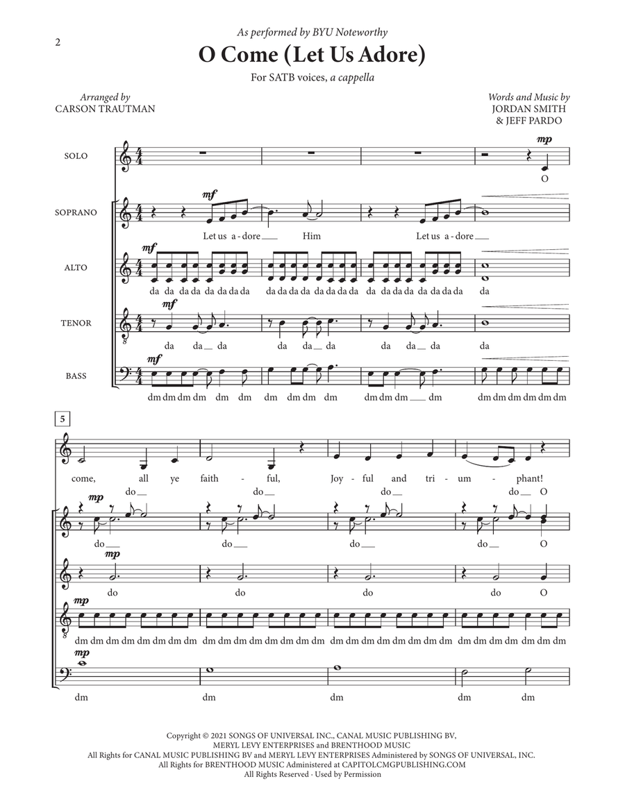 O Come (Let Us Adore) O Come (Let Us Adore) SSAA scores gallery preview page 2