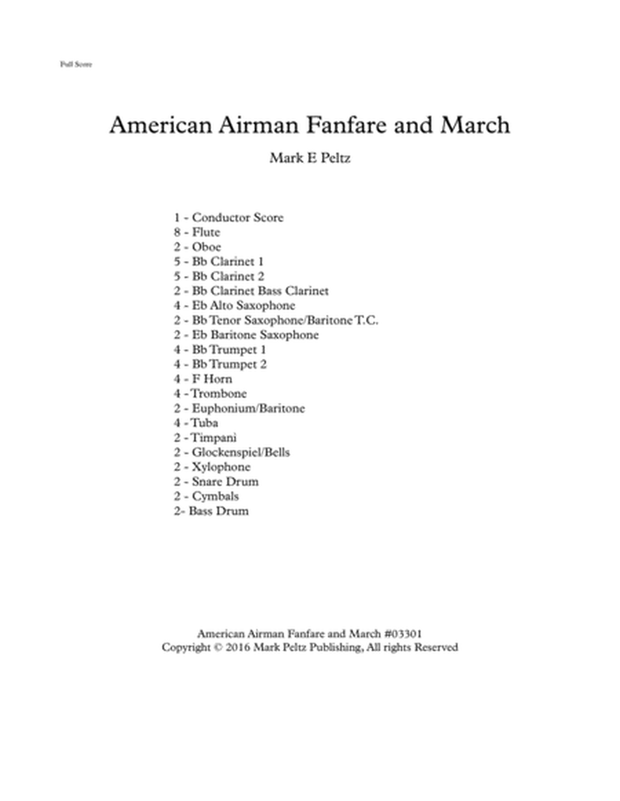 American Airman Fanfare and March image number null
