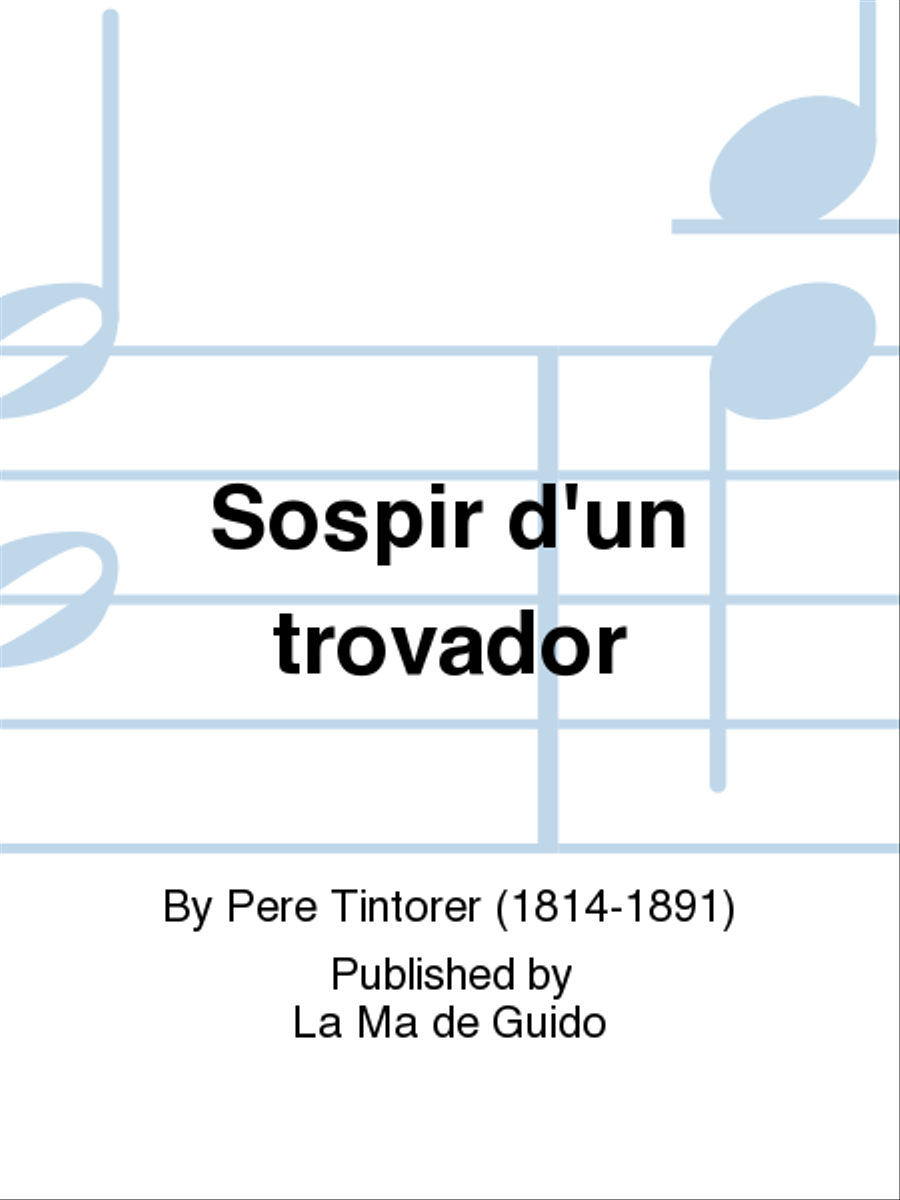 Sospir d'un trovador Sospir d'un trovador Piano Solo scores gallery preview page 1