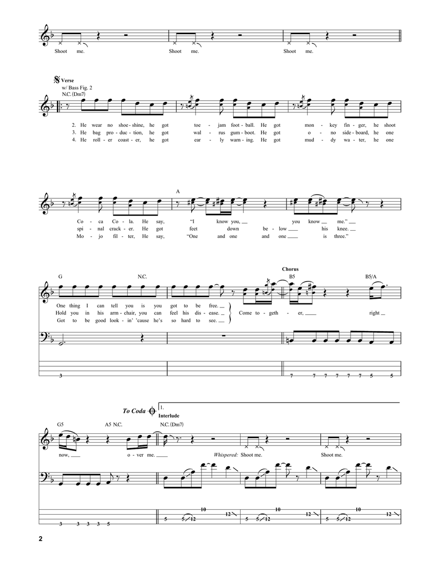 Come Together Acoustic Guitar scores gallery preview page 2