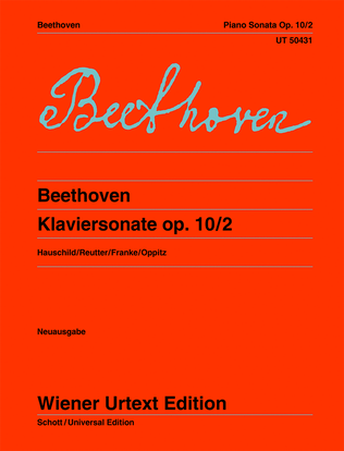 Book cover for Piano Sonata op. 10/2
