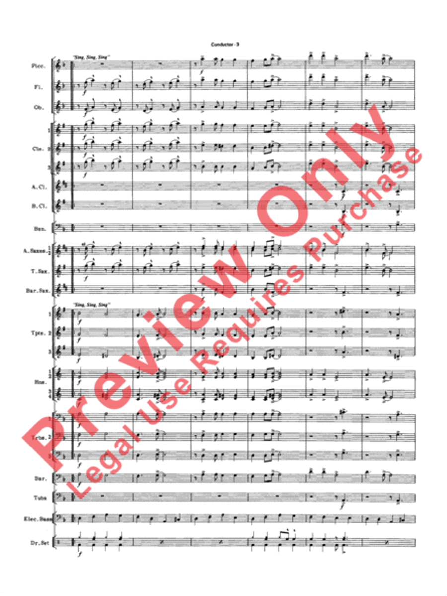 Big Band Spectacular Concert Band scores gallery preview page 6