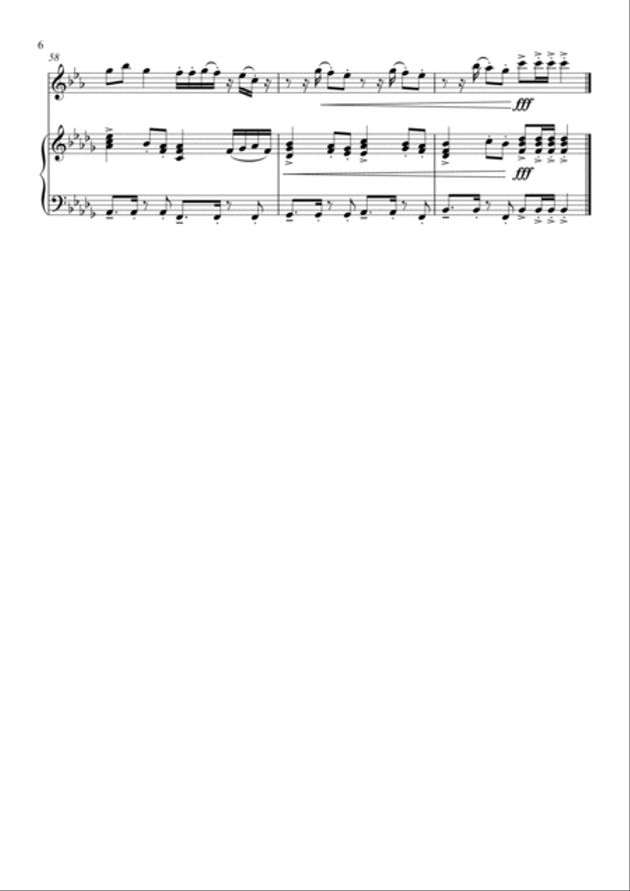 Hips Don't Lie Clarinet Solo scores gallery preview page 6