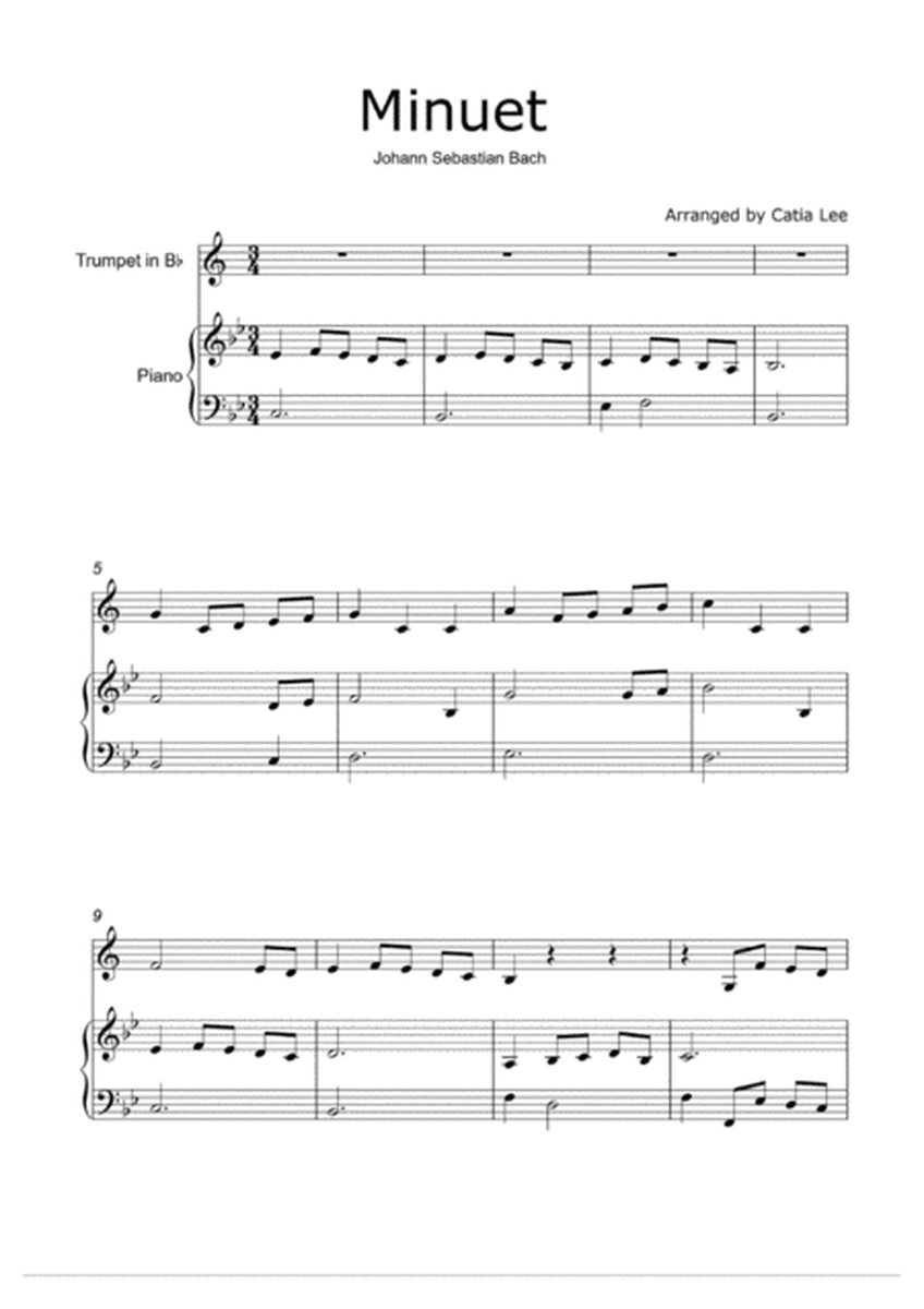 Minuet in C Major - Duet for Trumpet and Piano image number null