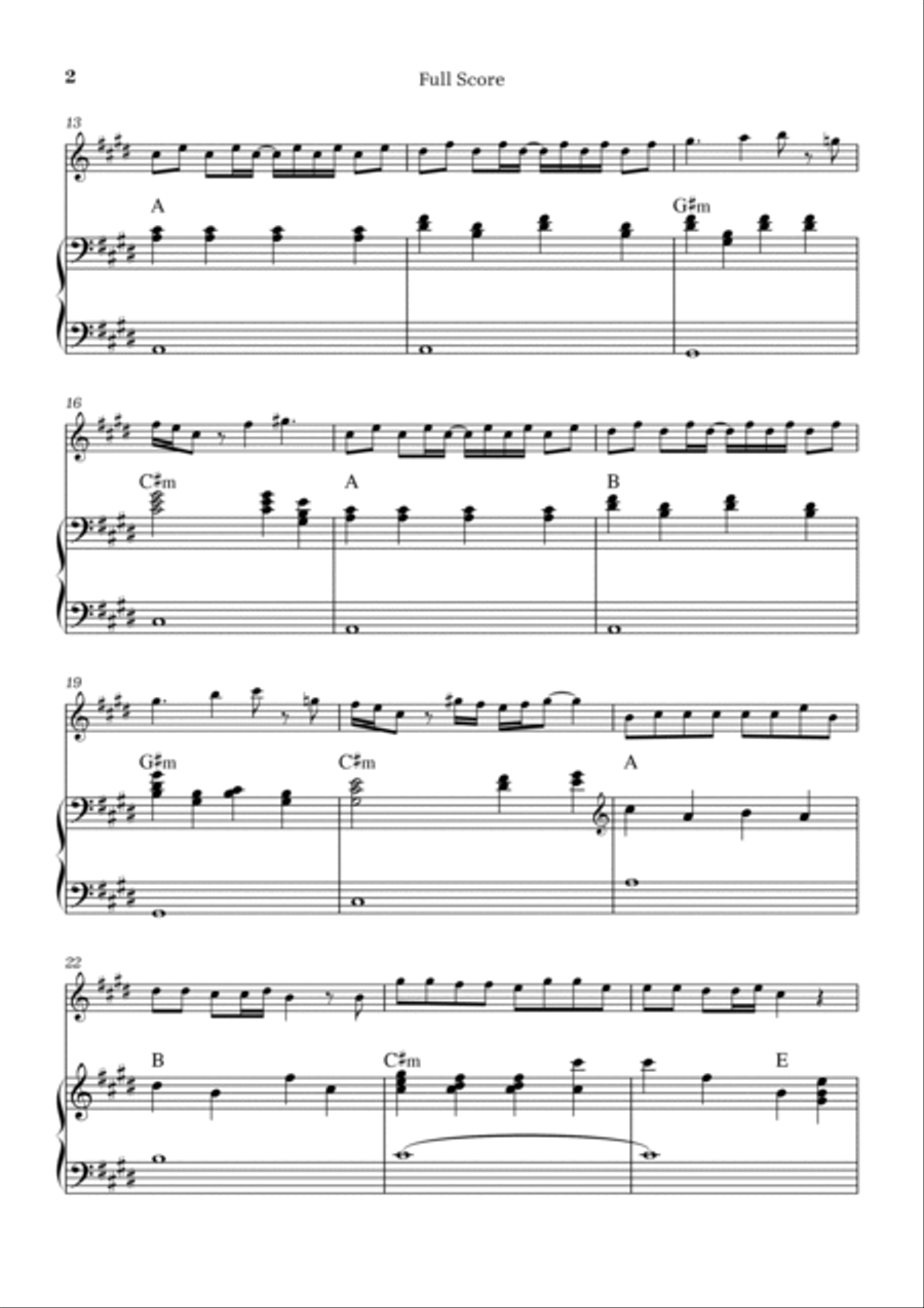 Peaches Flute Solo scores gallery preview page 2