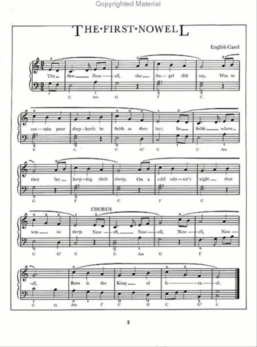 A Feast Of Easy Carols Piano, Vocal, Guitar scores gallery preview page 2