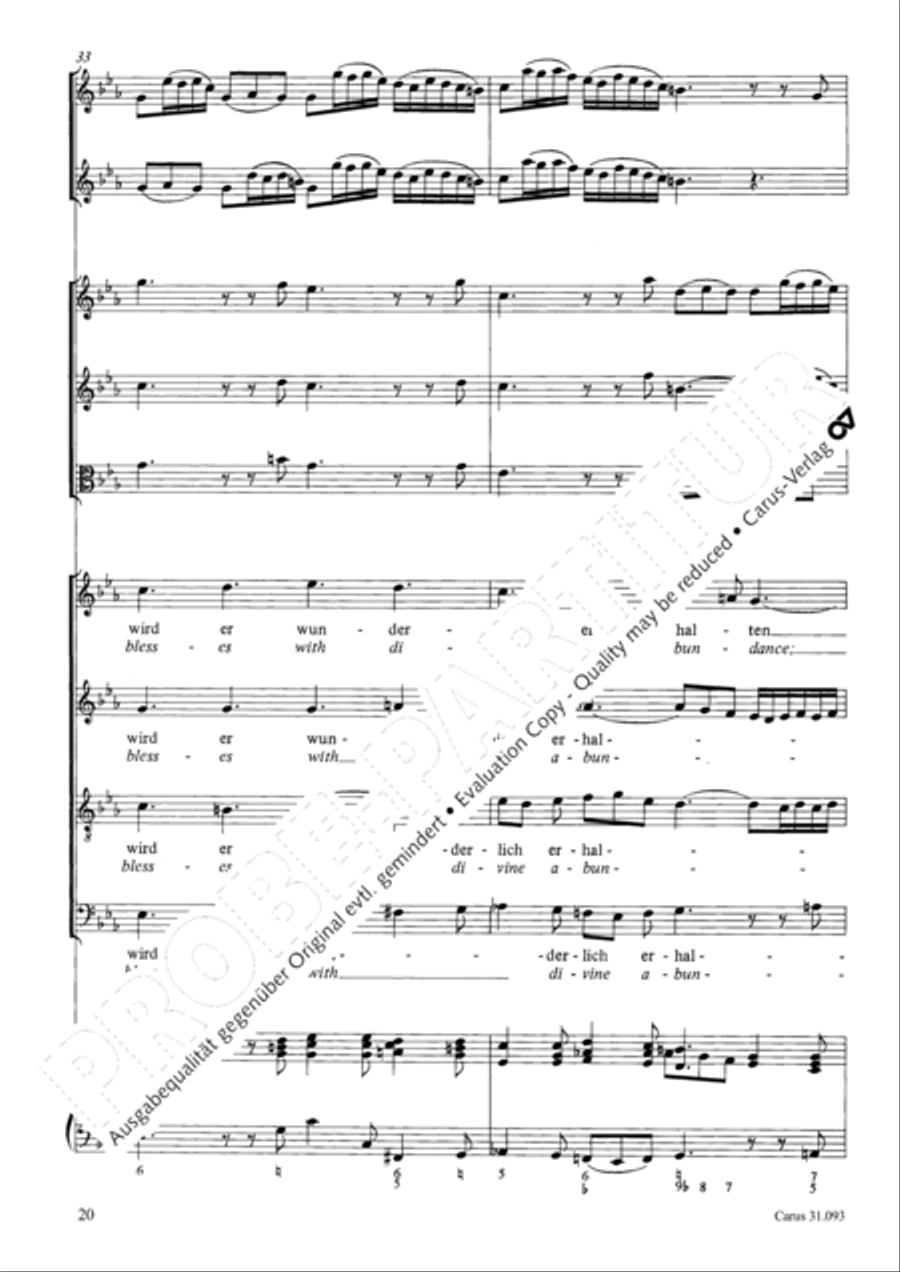 All those who seek God's sov'reign guidance (Wer nur den lieben Gott lasst walten) 4-Part scores gallery preview page 21
