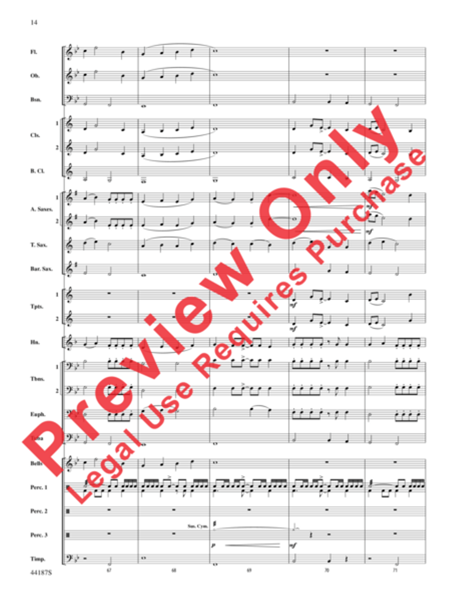 Zeeland Zeeland Concert Band scores gallery preview page 34