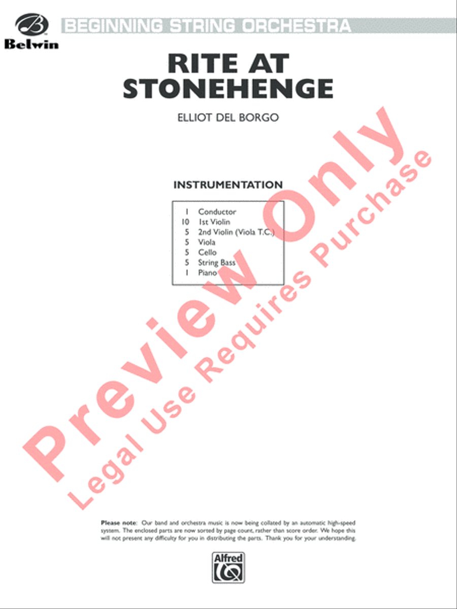 Rite at Stonehenge String Orchestra scores gallery preview page 2