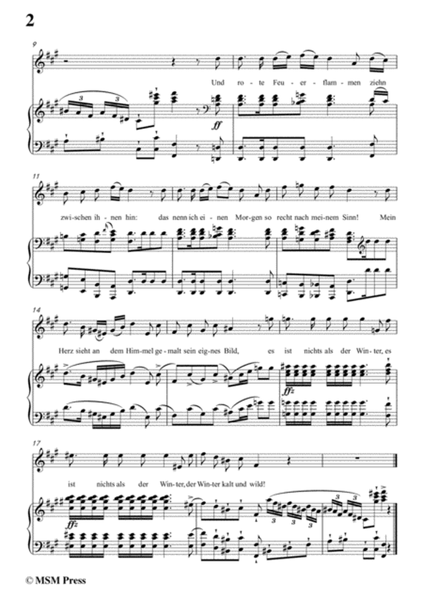 Schubert-Der stürmische Morgen,from 'Winterreise',Op.89(D.911) No.18,in f sharp minor,for Voice&Pian image number null