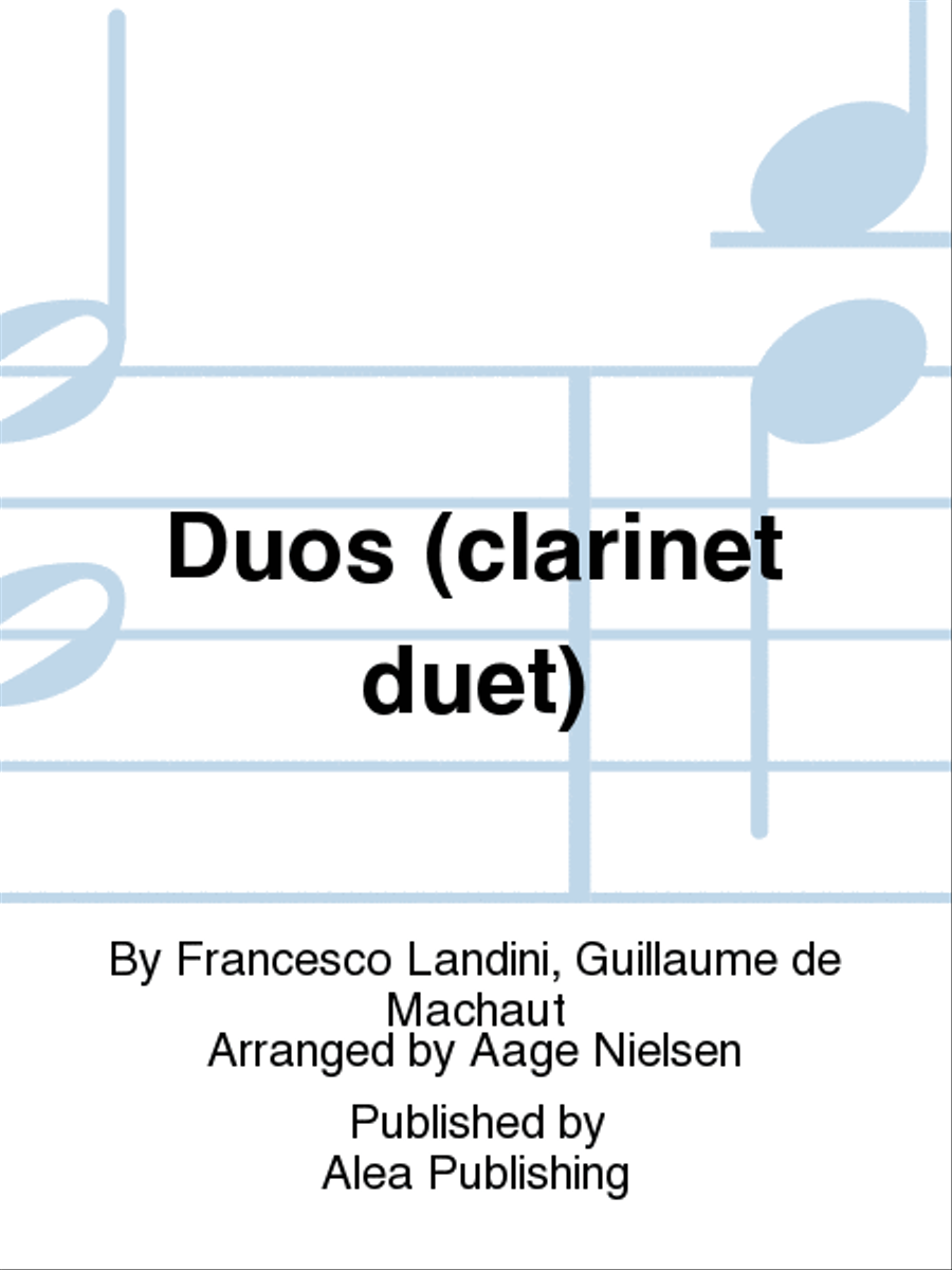 Duos (clarinet duet) Clarinet Duet scores gallery preview page 1