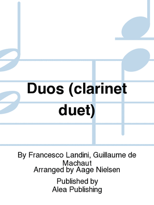 Book cover for Duos (clarinet duet)