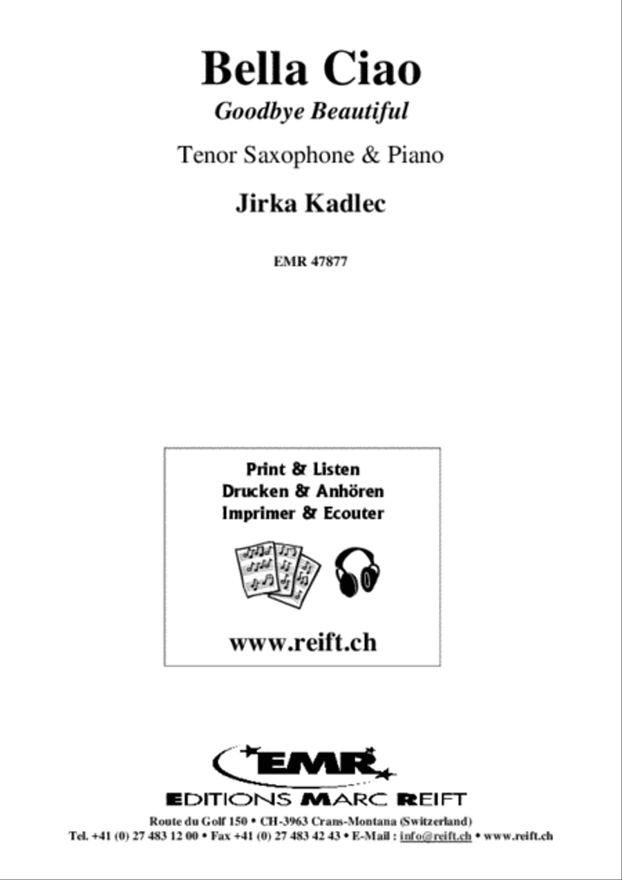 Bella Ciao Tenor Saxophone scores gallery preview page 2