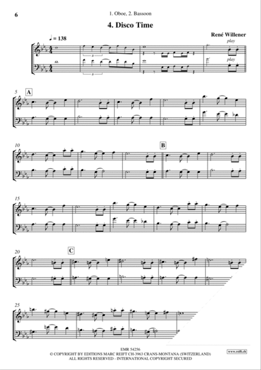 Happy Birthday Bassoon scores gallery preview page 6