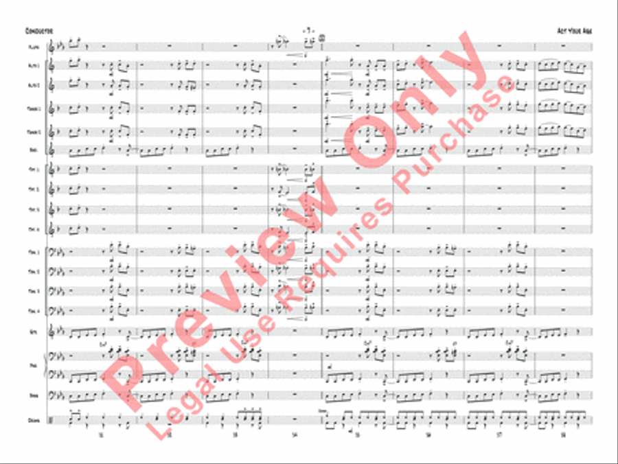 Act Your Age Act Your Age Jazz Ensemble scores gallery preview page 10