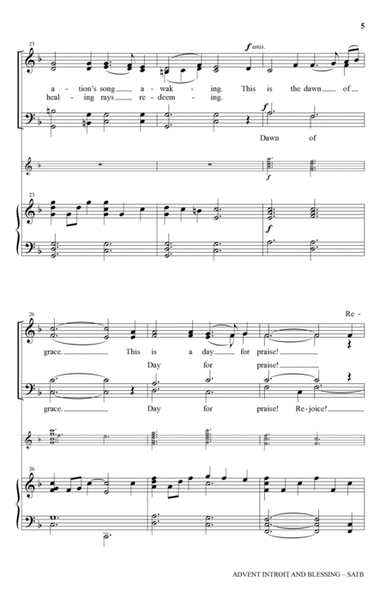 Advent Introit And Blessing (arr. Stacey Nordmeyer)