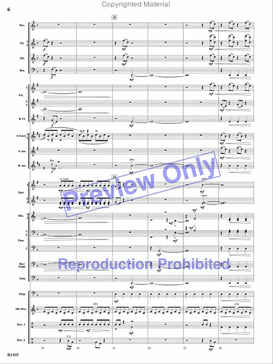 Reverberations Concert Band scores gallery preview page 23