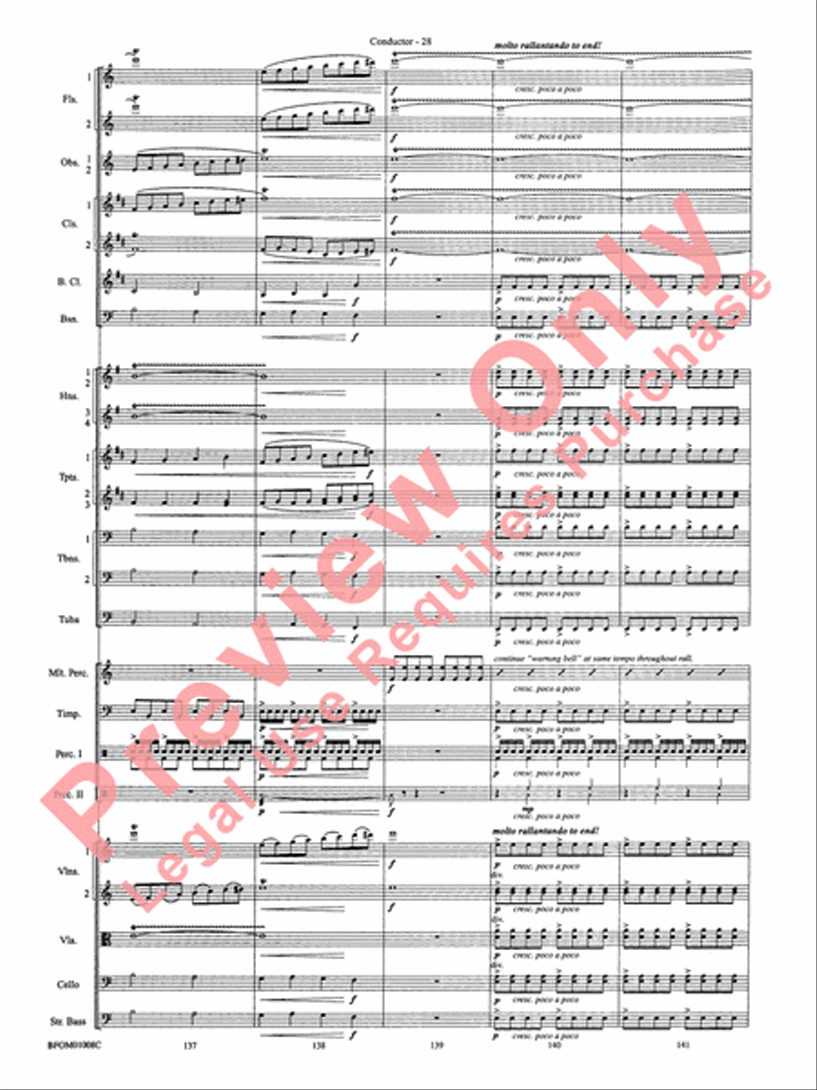 The Great Locomotive Chase Full Orchestra scores gallery preview page 35