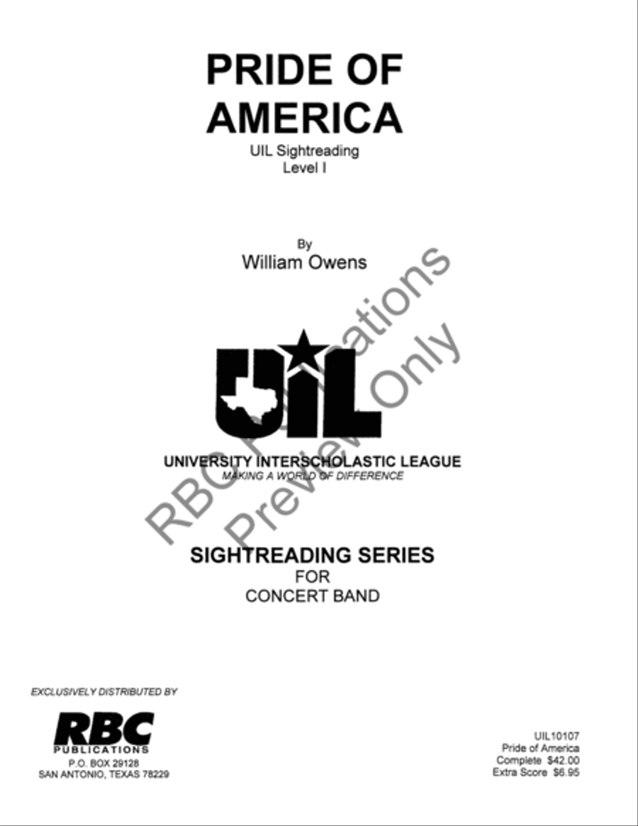 Pride Of America Concert Band scores gallery preview page 2