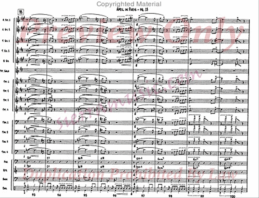 April In Paris April In Paris Jazz Ensemble scores gallery preview page 14