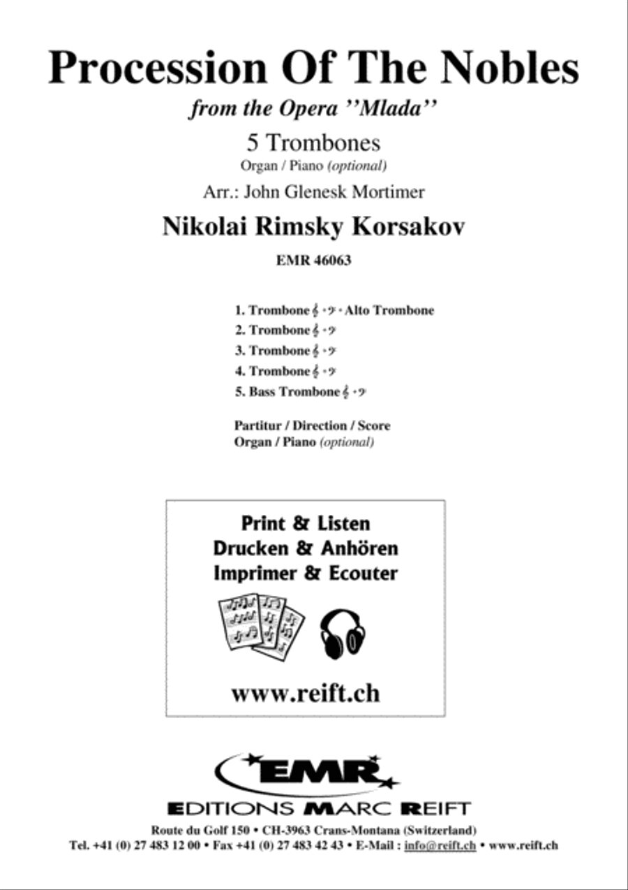 Procession Of The Nobles Trombone scores gallery preview page 2