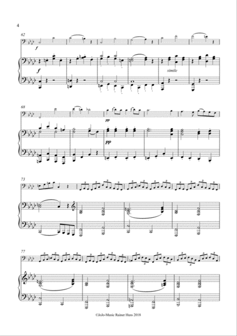 Bernhard Romberg Sonata op.43, Ab Major Small Ensemble scores gallery preview page 5