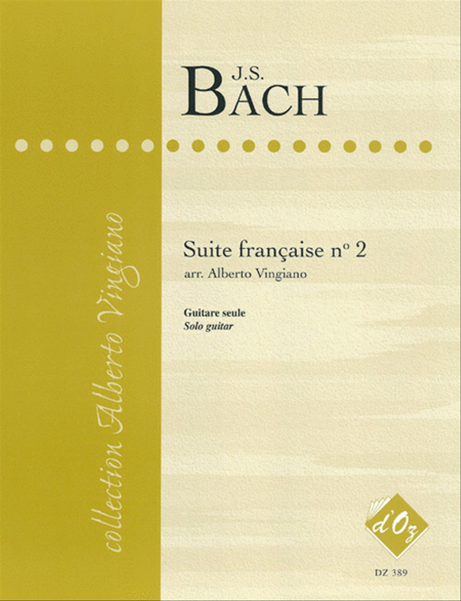 Suite française no 2, BWV 813 Classical Guitar scores gallery preview page 1