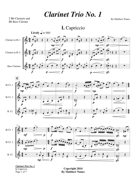 Clarinet Trio No. 1 image number null