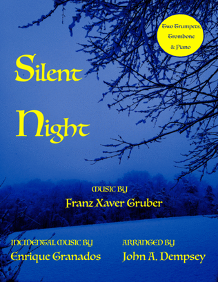 Book cover for Silent Night (Quartet for Two Trumpets, Trombone & Piano)