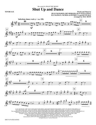 Shut Up and Dance (arr. Mac Huff) - Bb Tenor Saxophone
