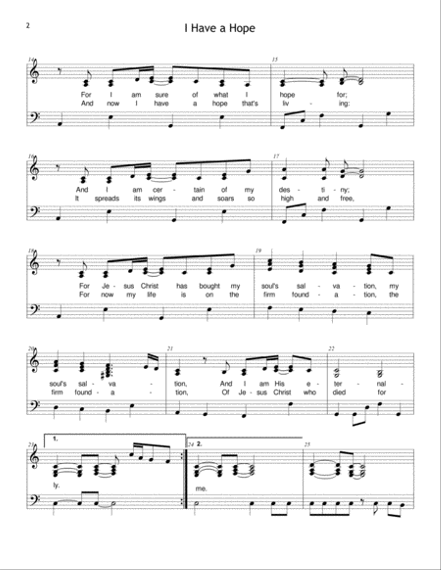 I Have a Hope I Have a Hope Voice scores gallery preview page 2