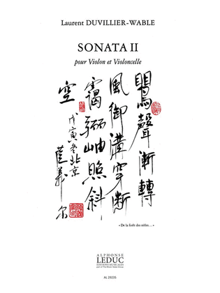 Sonata Ii 'de La Foret Des Steles...' (violin & Cello)