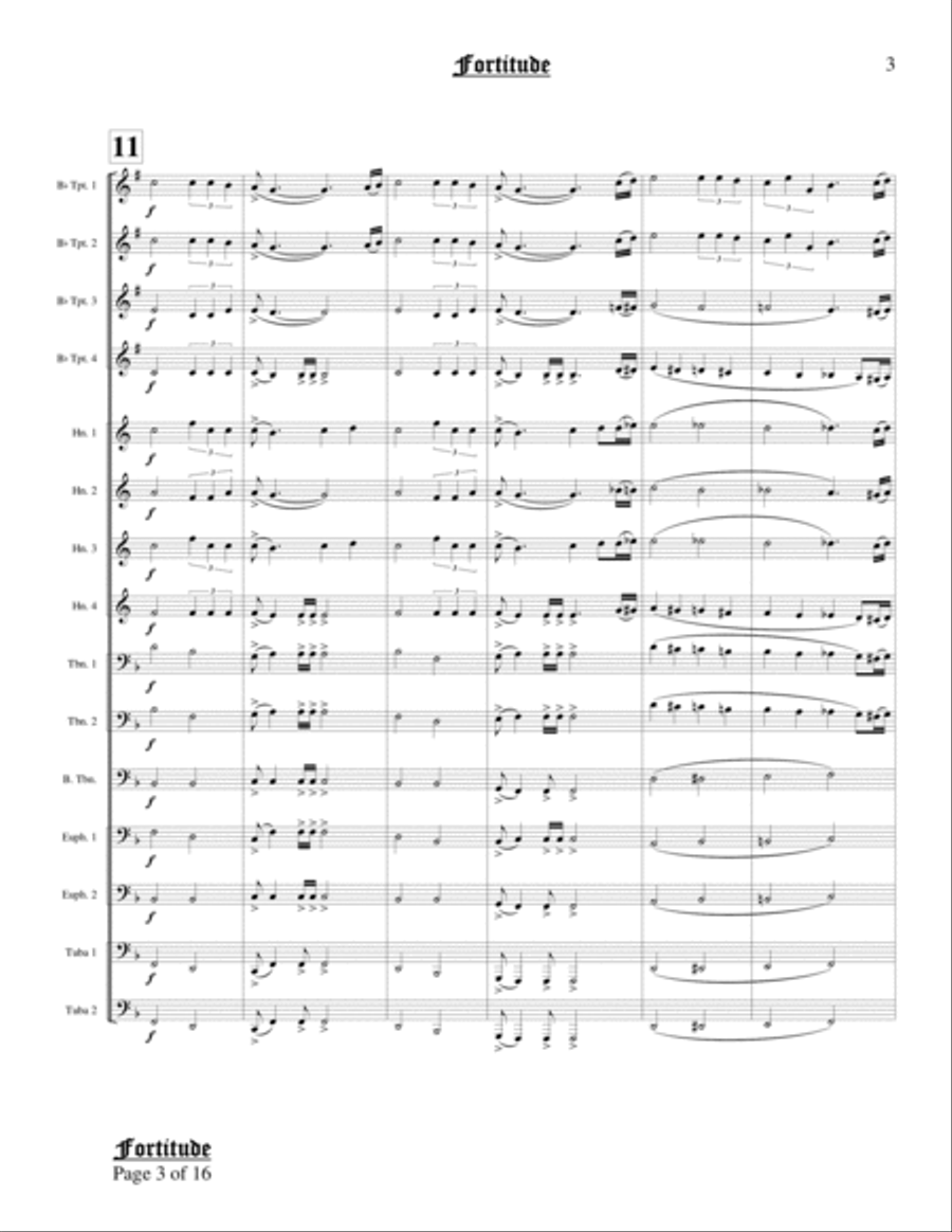 Fortitude Brass Ensemble scores gallery preview page 5