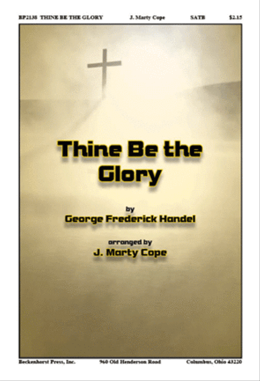 Thine Be the Glory 4-Part scores gallery preview page 1