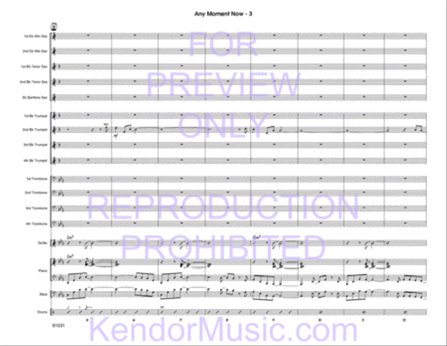 Any Moment Now Any Moment Now Jazz Ensemble scores gallery preview page 22