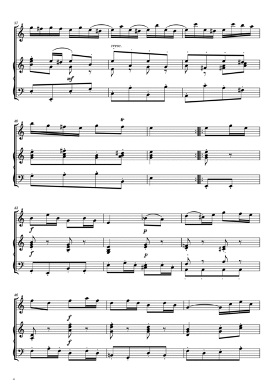Bach - Minuet et Badinerie - d'après Orchestral Suite No.2 in B minor, BWV 1067 Chamber Orchestra scores gallery preview page 4