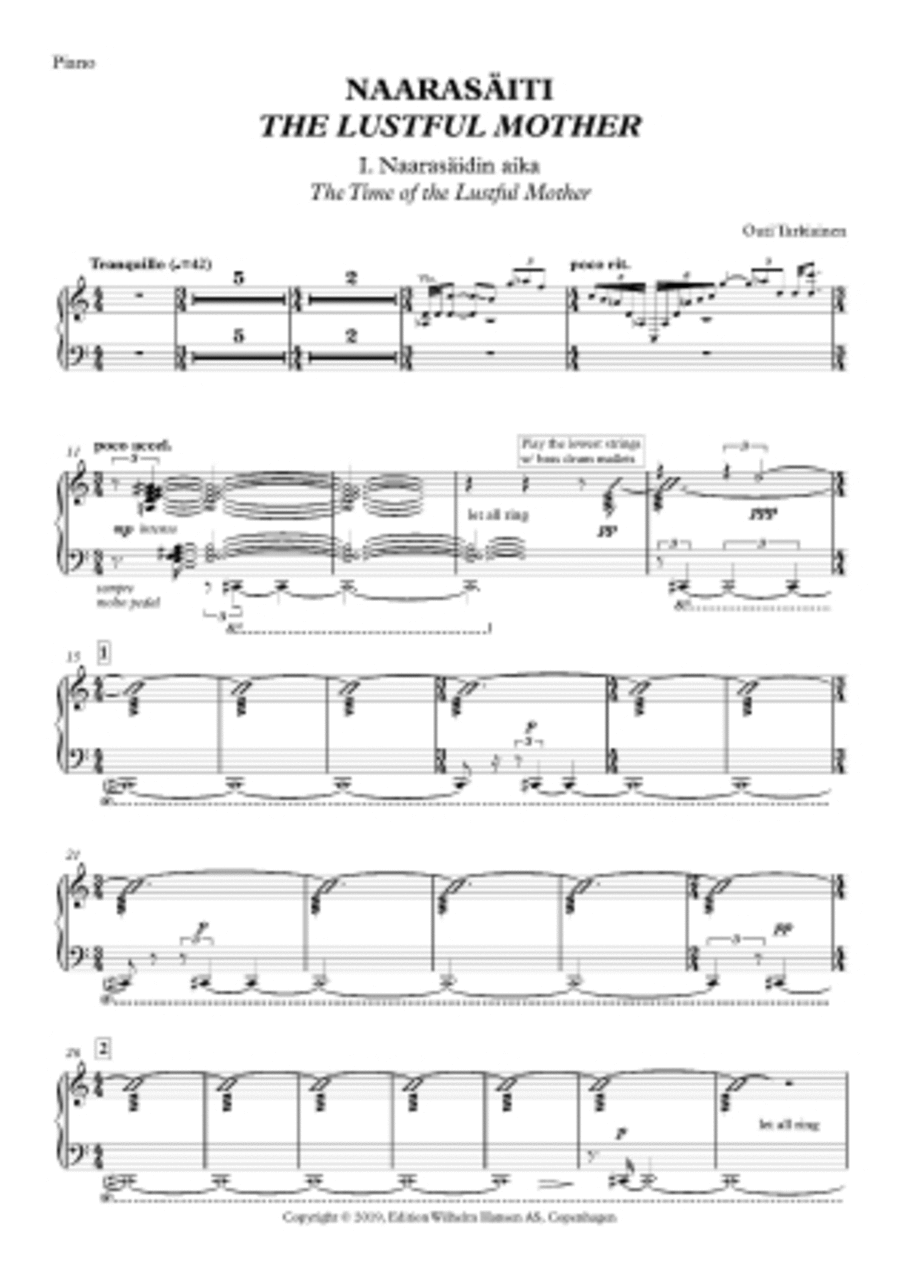 The Lustful Mother Baritone Voice scores gallery preview page 1