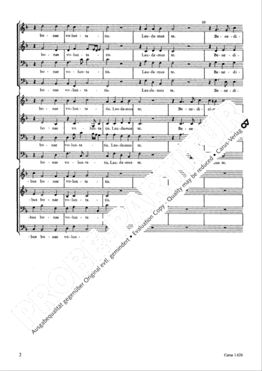 Gloria 4-Part scores gallery preview page 3