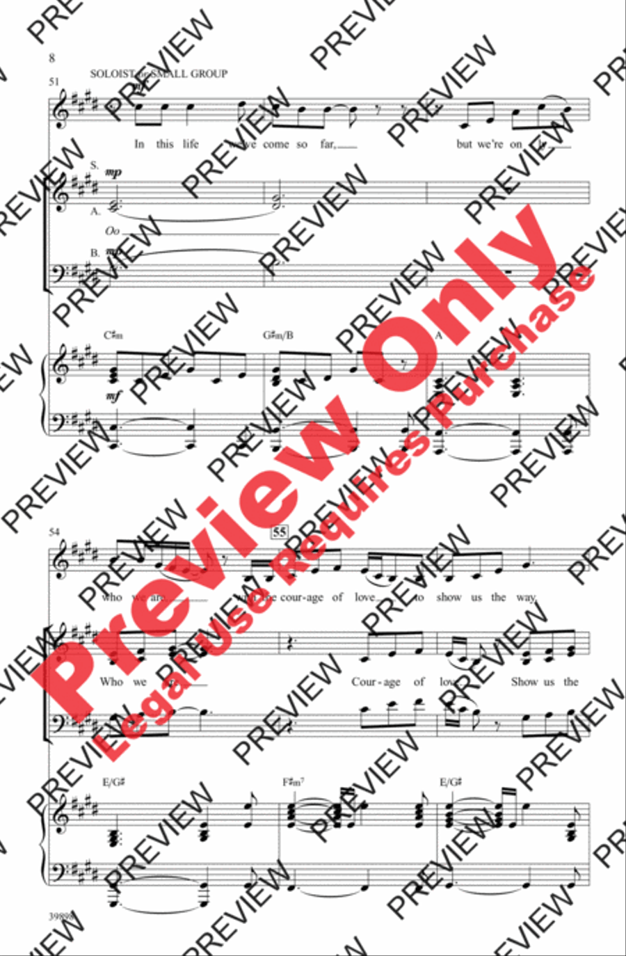 Here's Where I Stand 3-Part scores gallery preview page 8