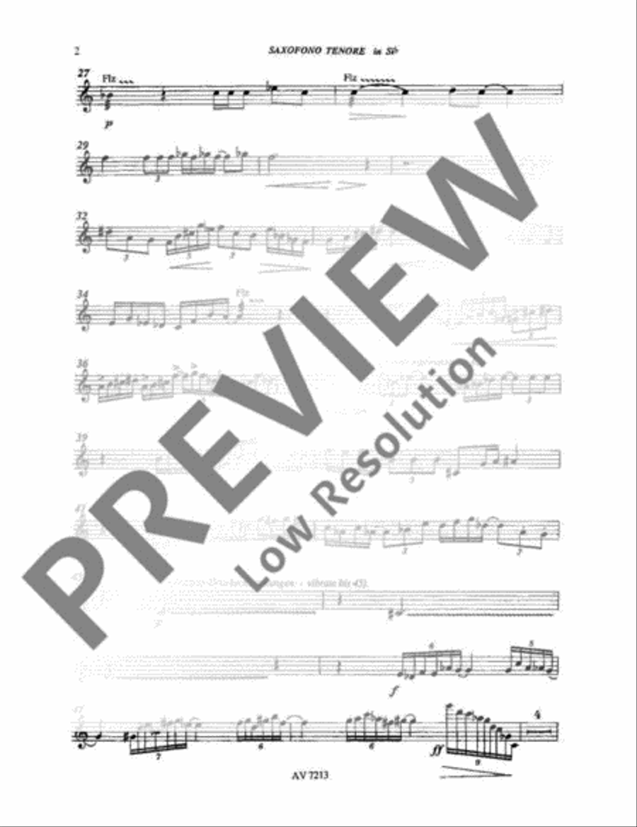 Sonata da chiesa Tenor Saxophone scores gallery preview page 17