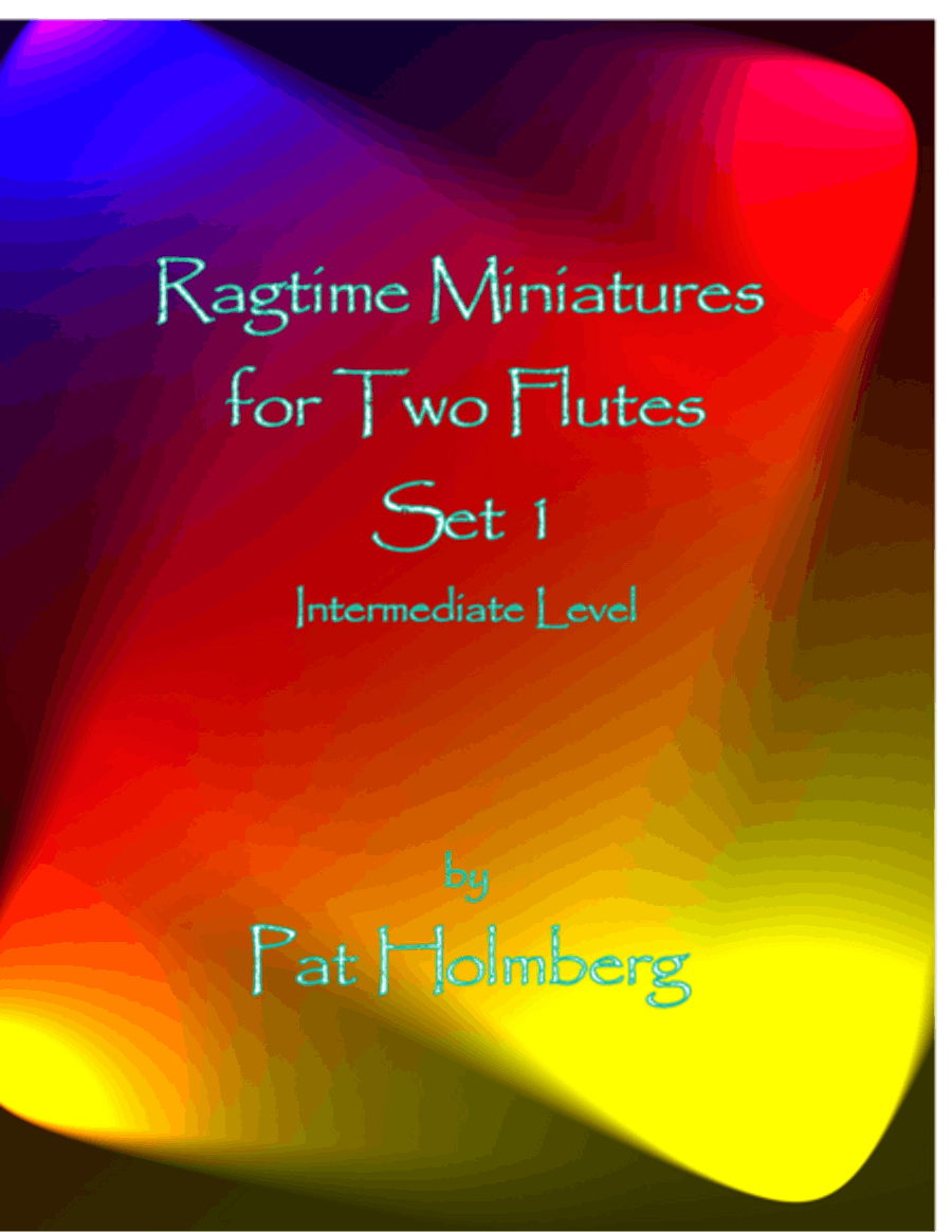 Ragtime Miniatures for Two Flutes - Set 1 Flute Duet scores gallery preview page 1