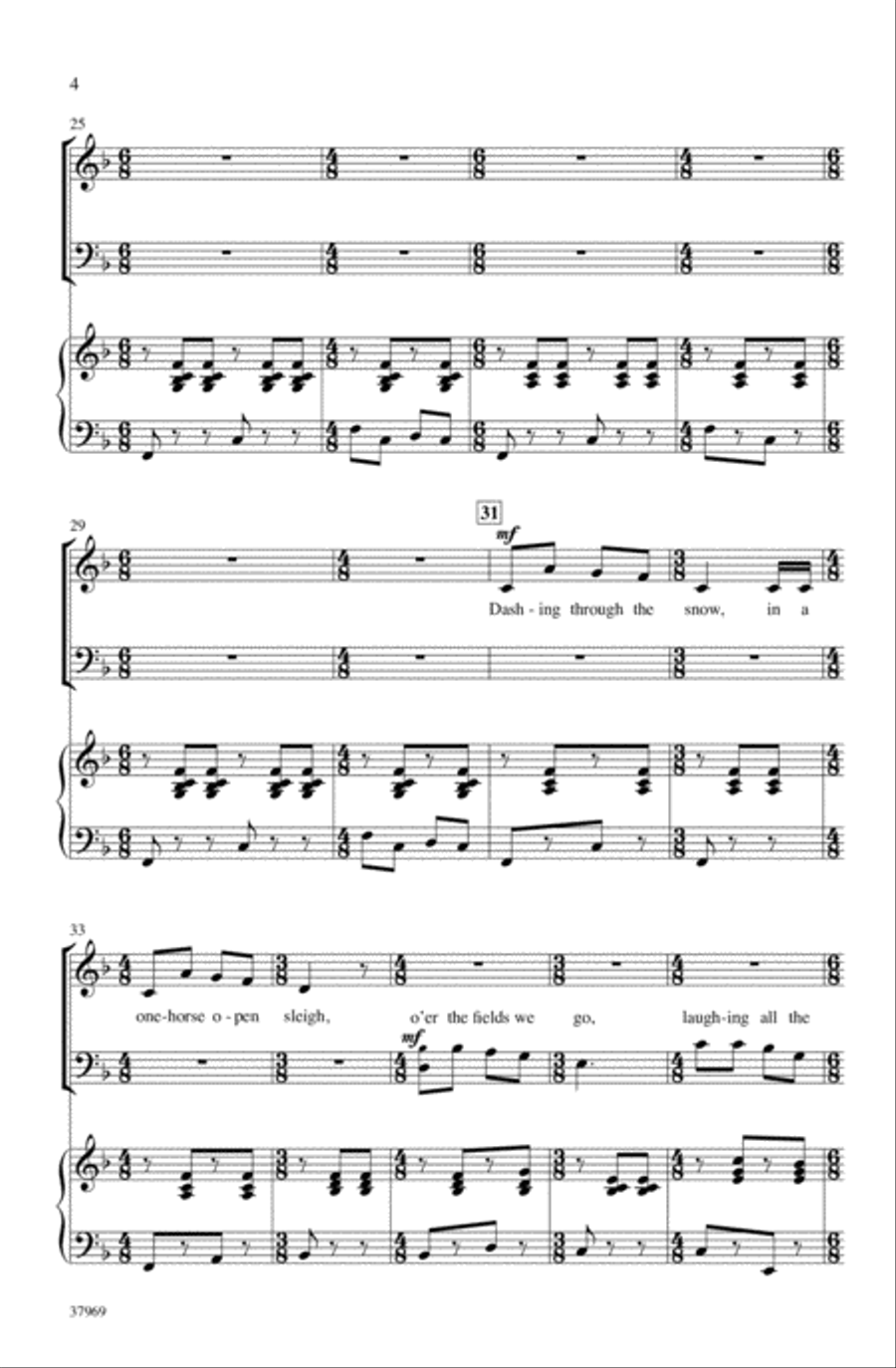 Jingle Bells (Sort Of) 3-Part scores gallery preview page 3