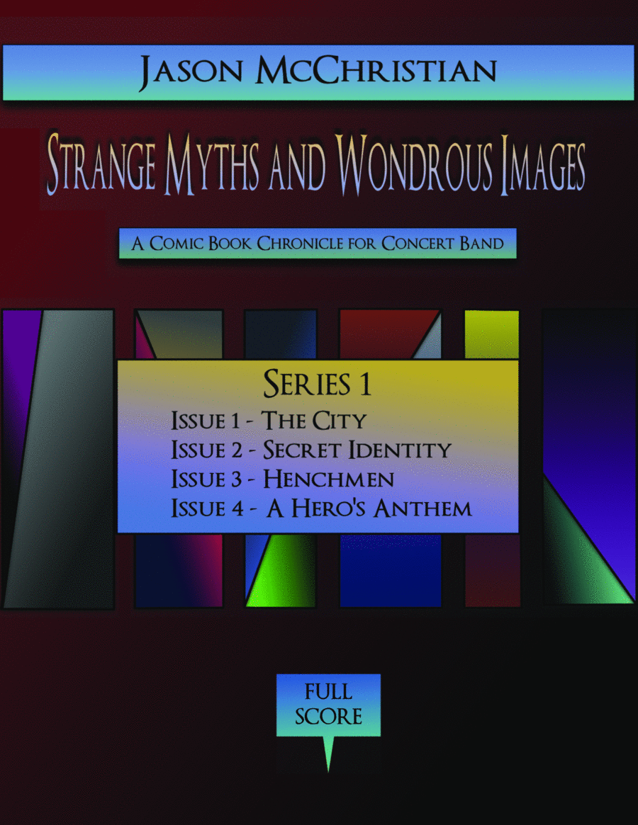 Series 1 from Strange Myths and Wondrous Images - A Comic Book Chronicle for Concert Band Concert Band scores gallery preview page 1