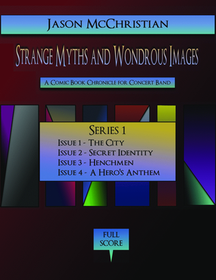 Book cover for Series 1 from Strange Myths and Wondrous Images - A Comic Book Chronicle for Concert Band