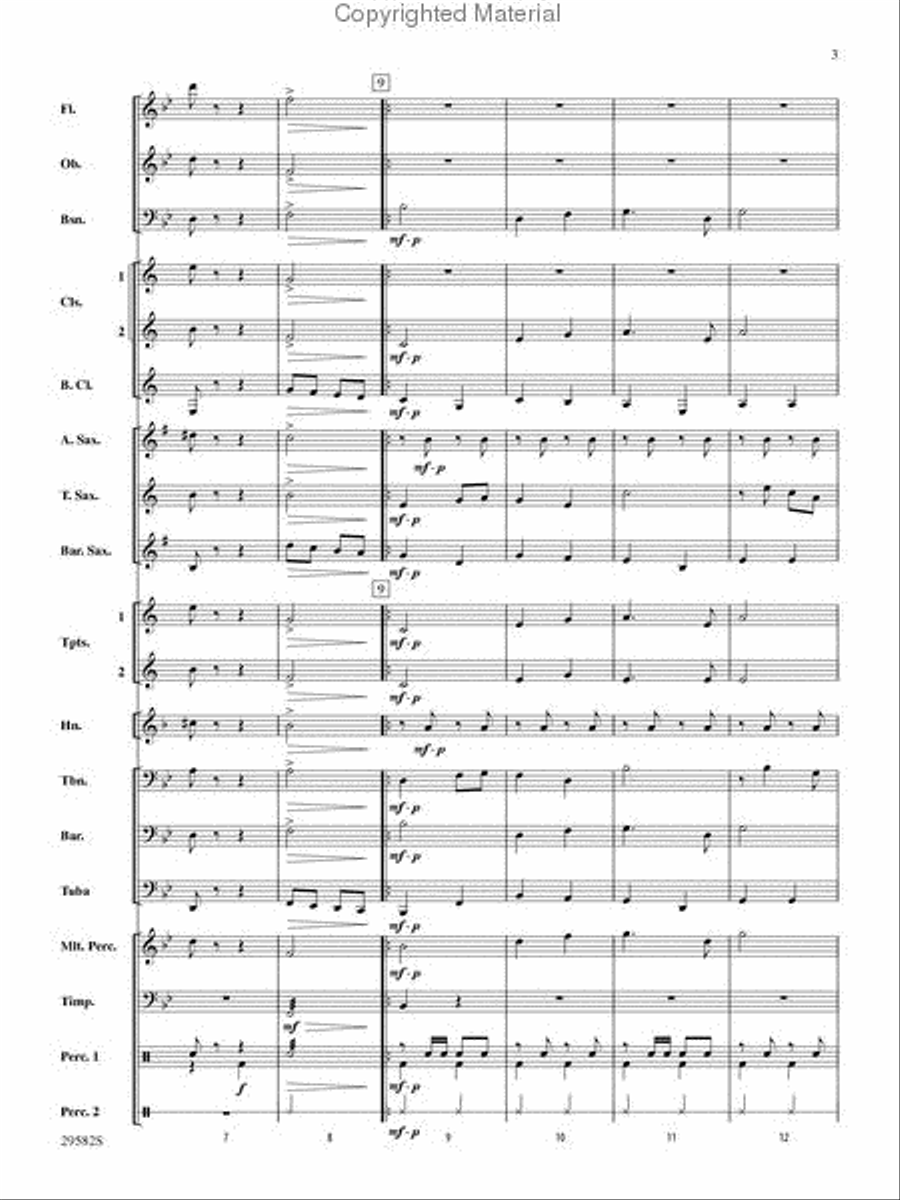 Anchors Aweigh Concert Band scores gallery preview page 3