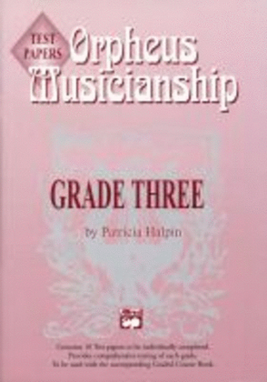 Musicianship Grade 3 Test Papers